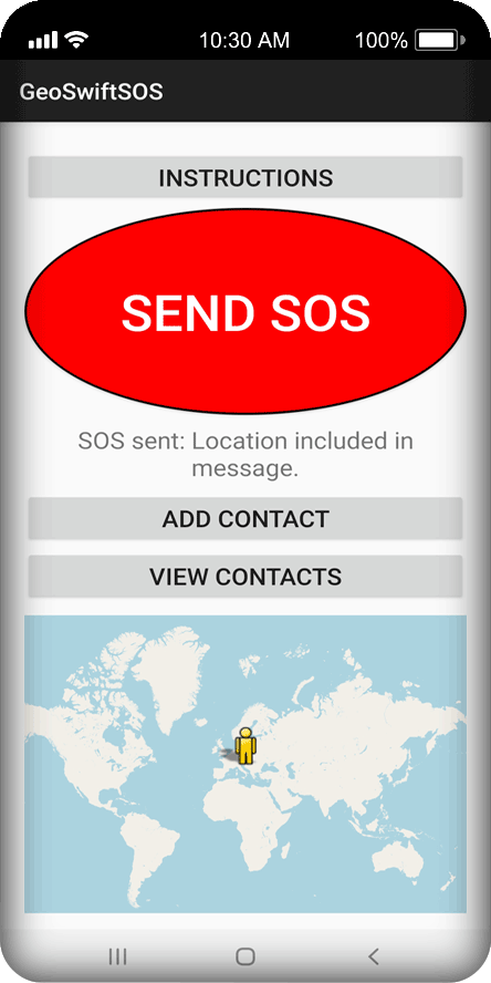 SOS Sent With Location Included