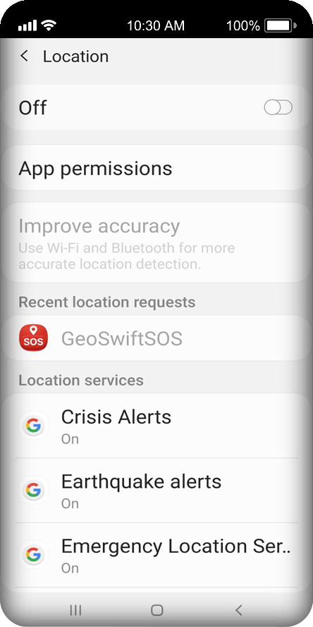 Location Off Settings